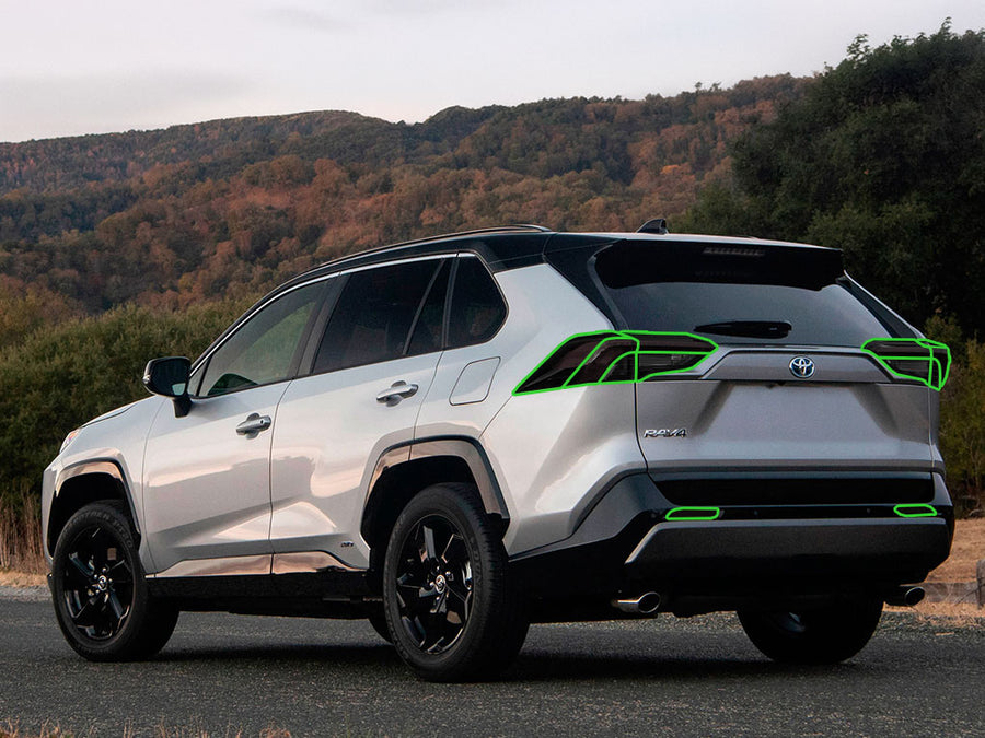 rav4 Tail Light Tint Installation Points