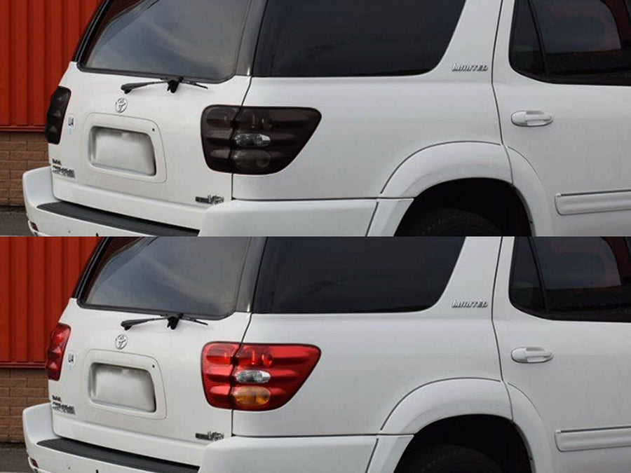 sequoia Before and After Smoked Taillights