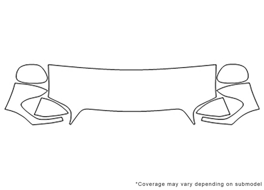 sequoia 3M Clear Bra Hood Precut PPF Diagram