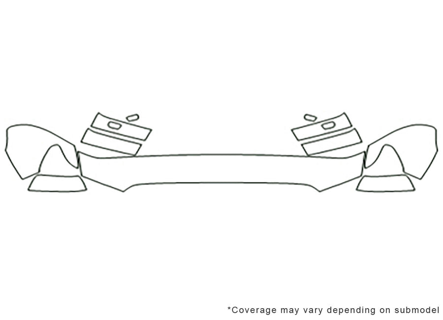 sequoia Avery Dennison Clear Bra Hood Precut PPF Diagram