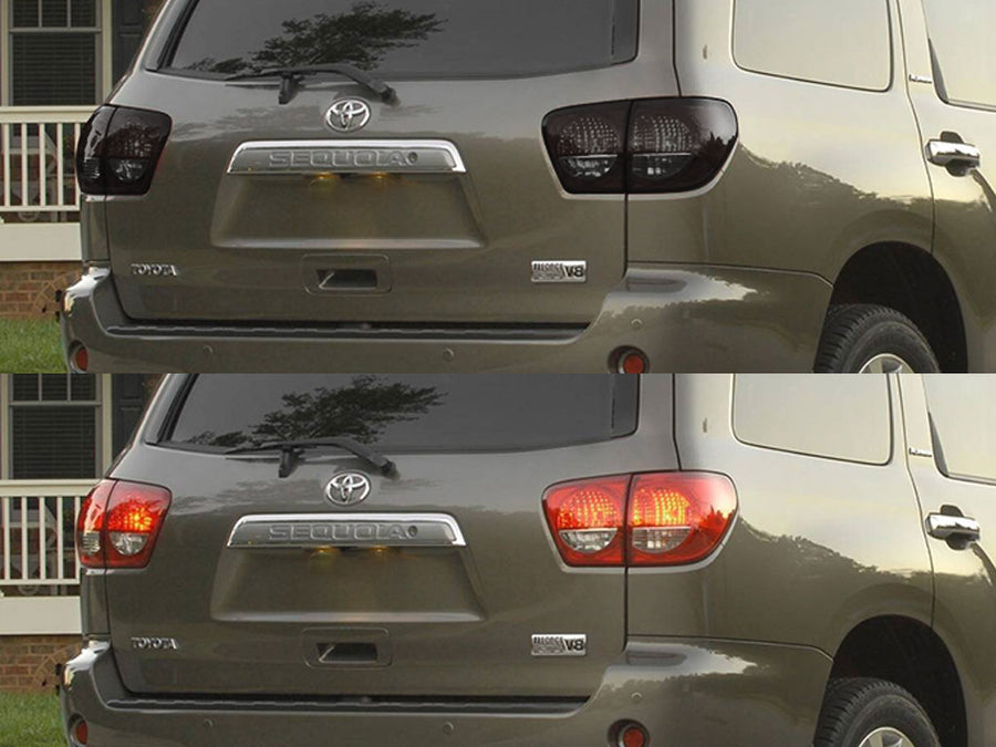 sequoia Before and After Smoked Taillights