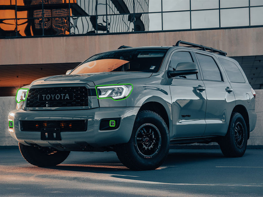toyota sequoia 2018-2022 Headlight Protection Installation Location
