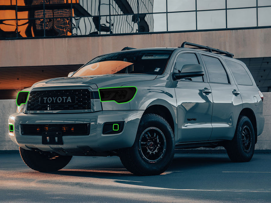 toyota sequoia 2018-2022 Headlight Tint Location