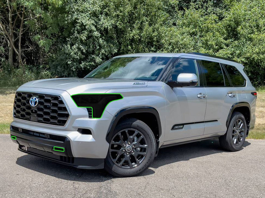 toyota sequoia 2023-2025 Headlight Tint Location