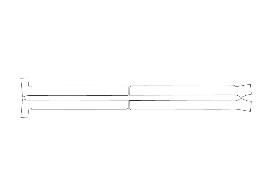 sequoia 3M Clear Bra Door Cup Precut PPF Diagram