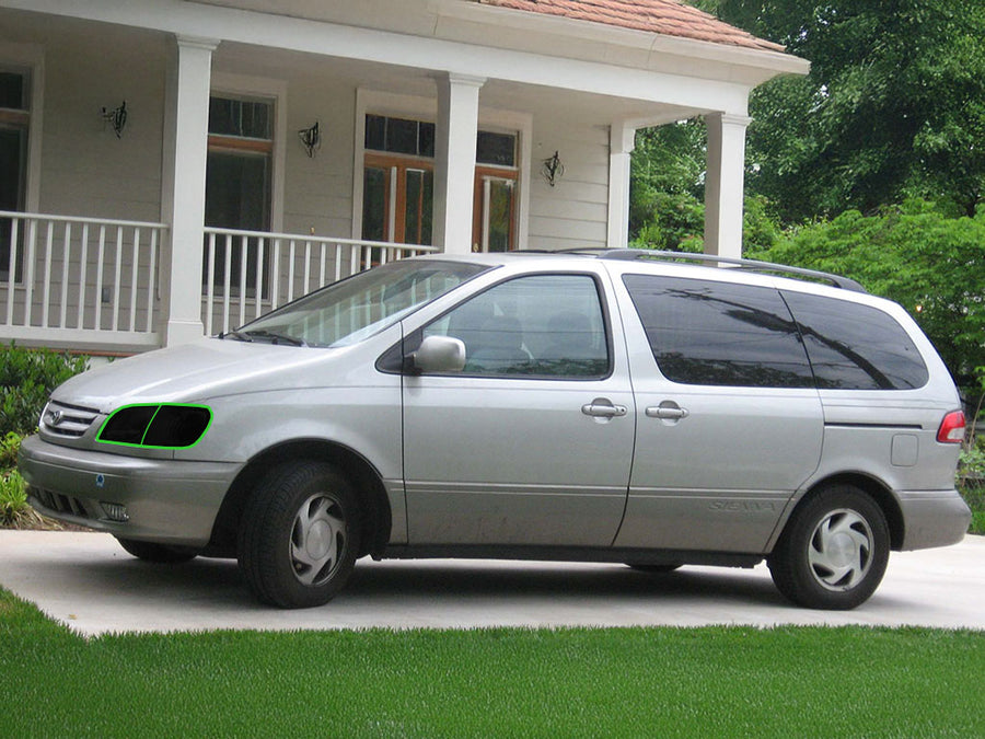 toyota sienna 2001-2003 Headlight Tint Location