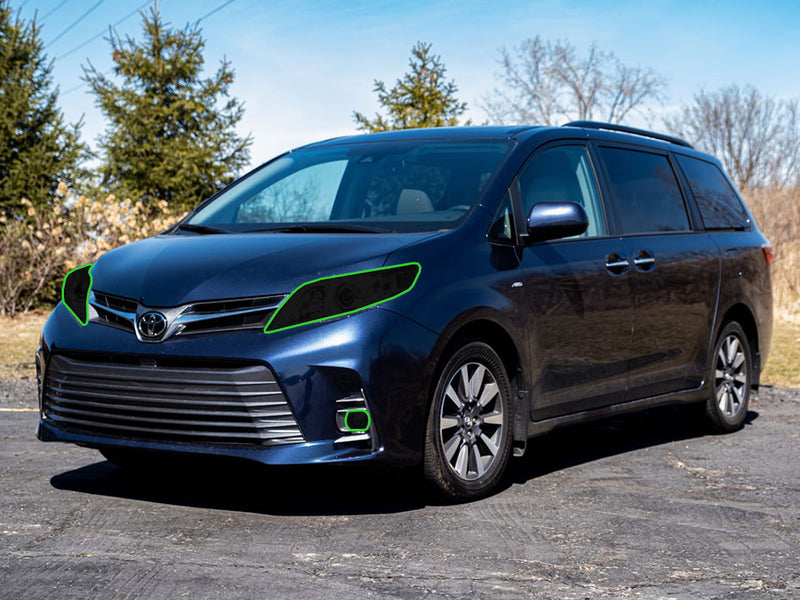 toyota sienna 2011-2020 Headlight Tint Location