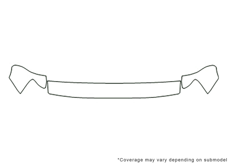 t100 3M Clear Bra Hood Precut PPF Diagram