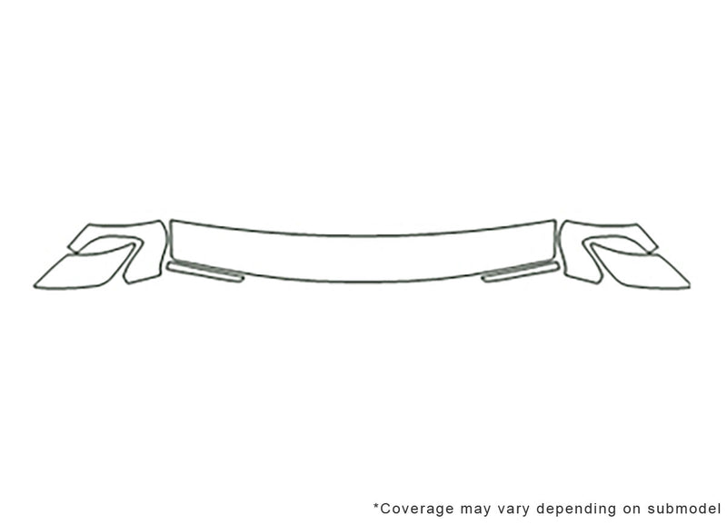 tacoma 3M Clear Bra Hood Precut PPF Diagram