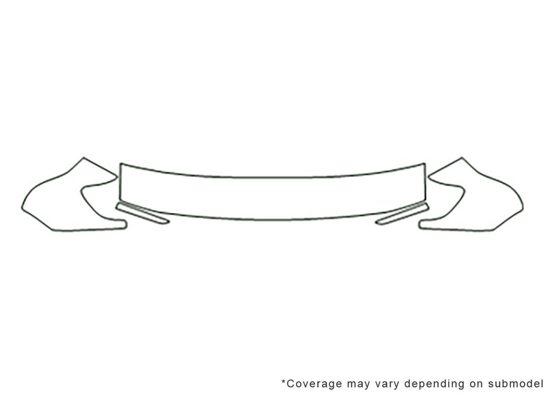 tacoma Avery Dennison Clear Bra Hood Precut PPF Diagram