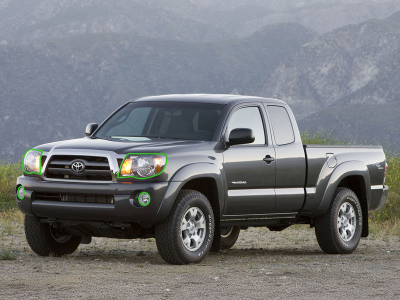 toyota tacoma 2005-2011 Headlight Protection Installation Location