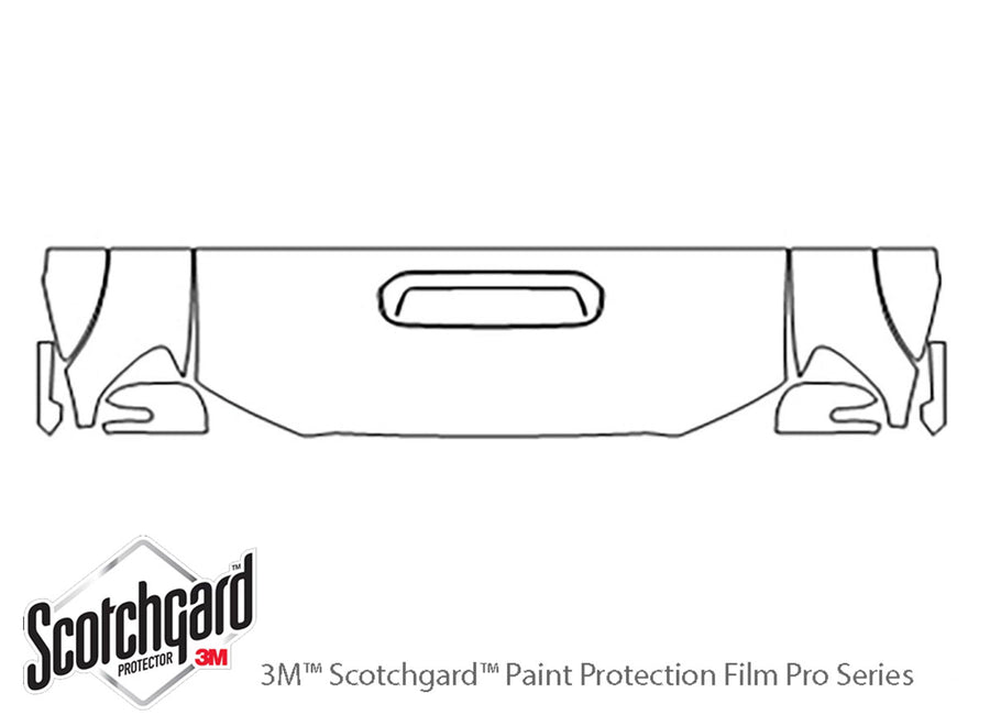 tacoma 3M Clear Bra Hood Precut PPF Diagram