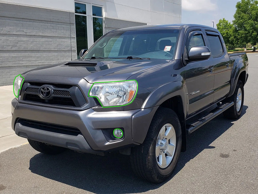 toyota tacoma 2012-2015 Headlight Protection Installation Location