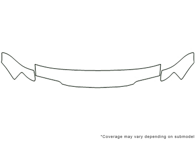 tercel Avery Dennison Clear Bra Hood Precut PPF Diagram