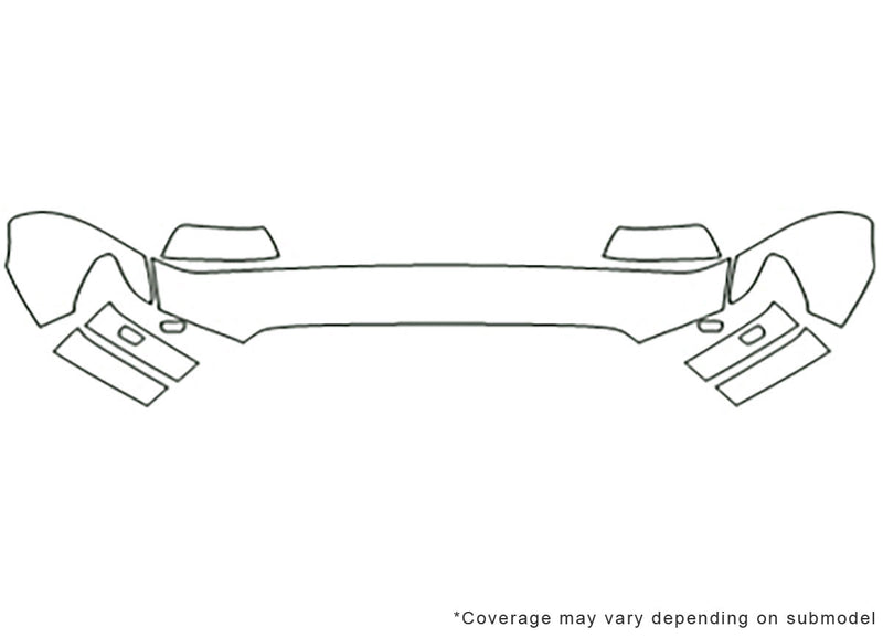 tundra Avery Dennison Clear Bra Hood Precut PPF Diagram