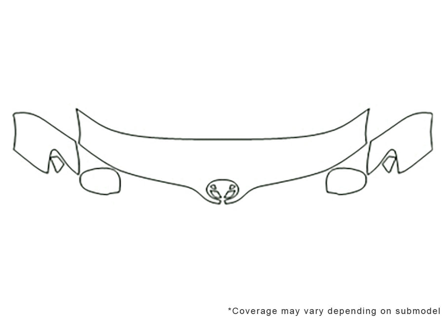 venza 3M Clear Bra Hood Precut PPF Diagram