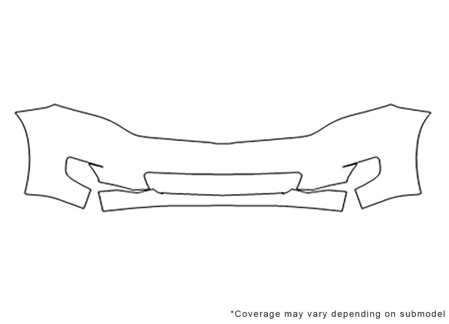 venza Avery Dennison Clear Bra Bumper Precut PPF Diagram