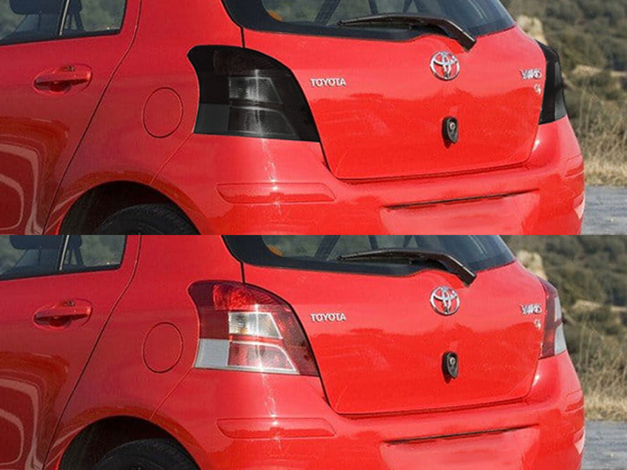 yaris (hatchback) Before and After Smoked Taillights
