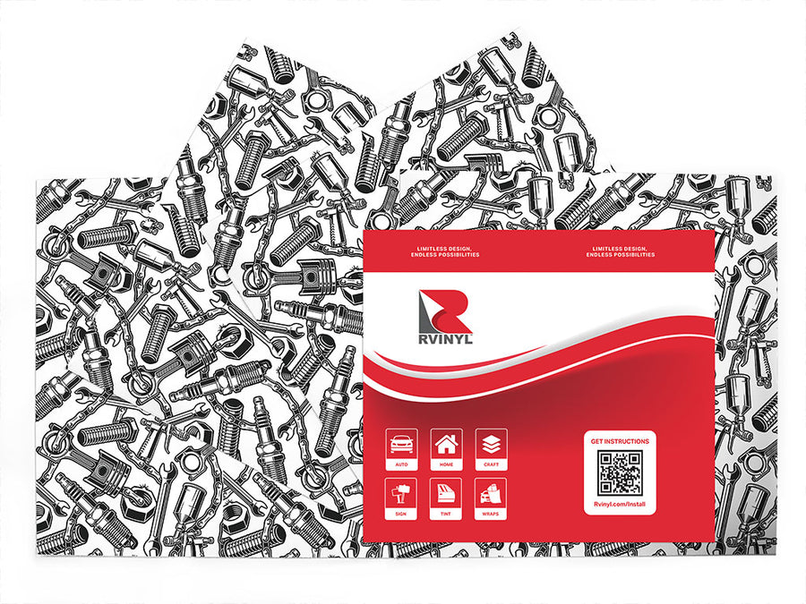 trade tools gearhead Craft Vinyl Sheet Pack