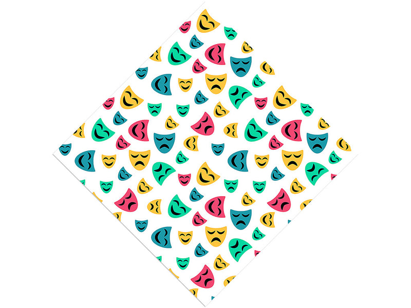 Tragedy and Comedy Movie Vinyl Wrap Pattern