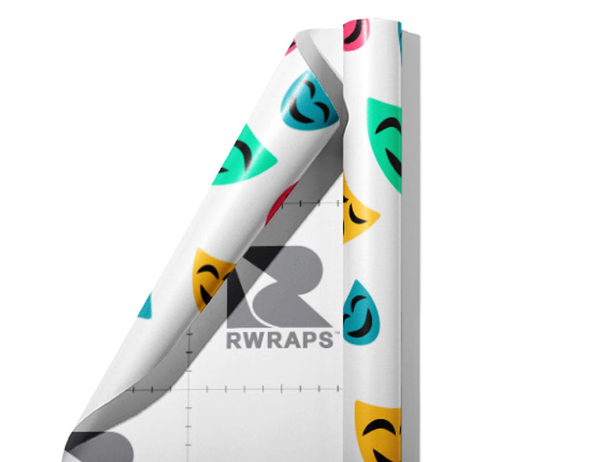 Tragedy and Comedy Movie Wrap Film Sheets~Rwraps Series 914 Tragedy and Comedy Movie Scrolled Sheet~3