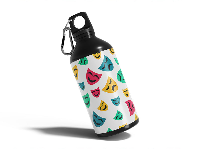 tragedy and comedy movie Water Bottle DIY Stickers