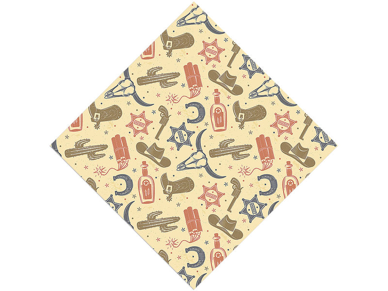 Train Track Danger Cowboy Vinyl Wrap Pattern