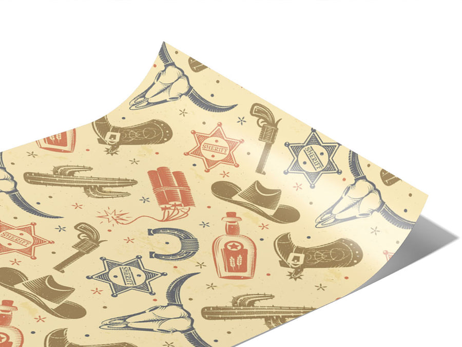 Train Track Danger Cowboy Vinyl Wraps~Rwraps Series 914 Digitally Printed Vinyl Wrap~0