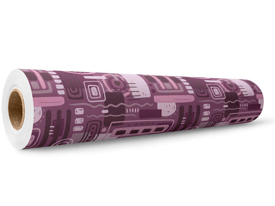 Trapped Orchids Mosaic Wrap Film Wholesale Roll~Rwraps Series 914 Digitally Printed Vinyl Roll~5