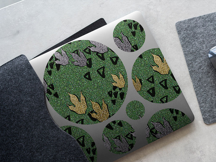 triassic tracks dinosaur DIY Laptop Stickers