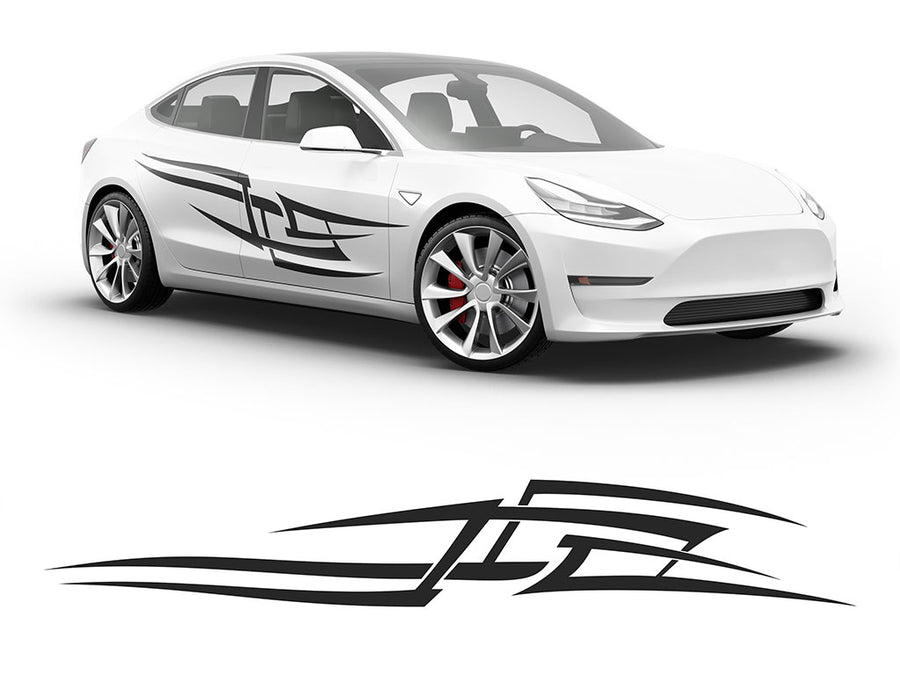 Tribal Tattoo Body Graphic~Full Side Auto Decal Kit~0