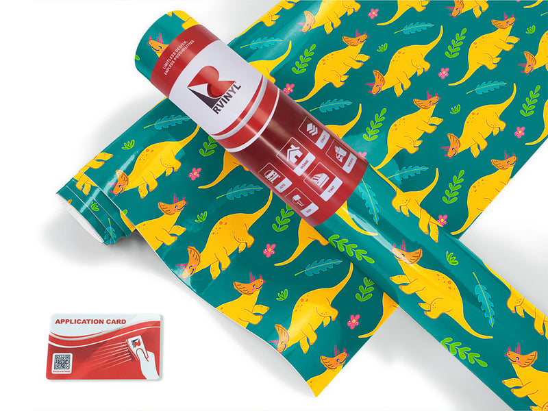 triceratops contentment dinosaur Craft Vinyl Roll