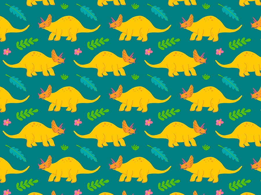 Triceratops Contentment Dinosaur Vinyl Wrap Pattern~Rwraps Series 914 Digitally Printed Vinyl Wrap~0