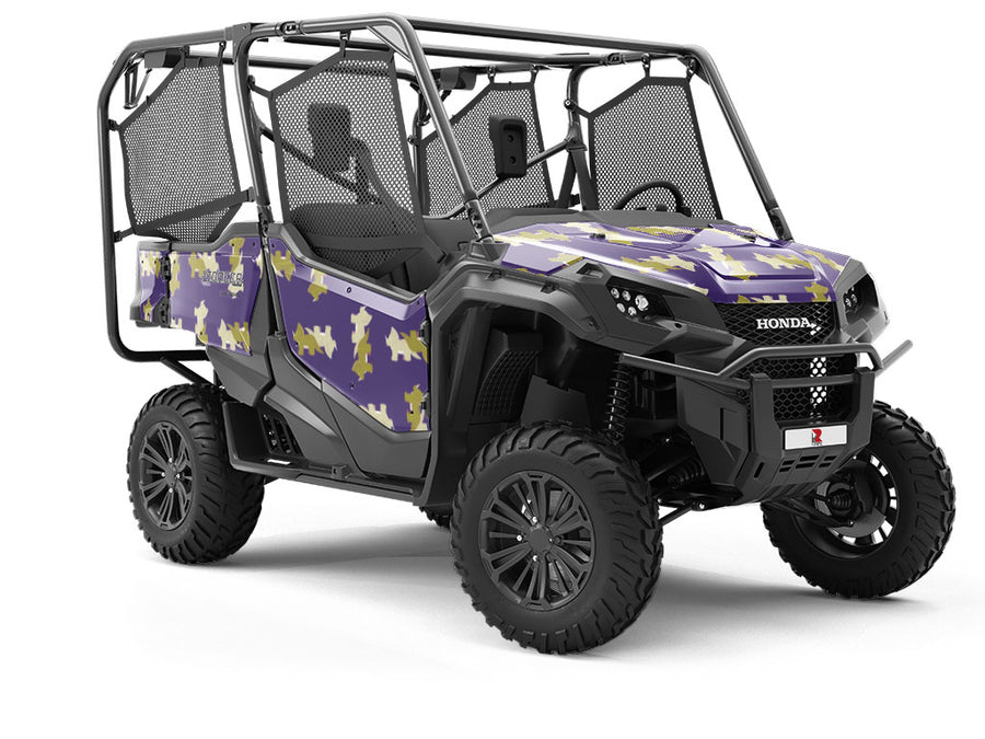 Triceratops Geometry Dinosaur Utility Vehicle Vinyl Wrap