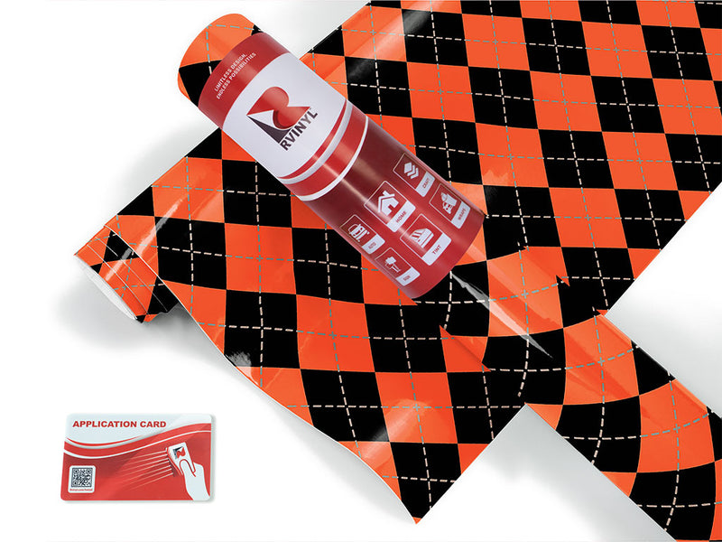 trick-or-treat argyle Craft Vinyl Roll