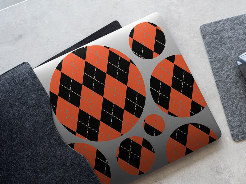 trick-or-treat argyle DIY Laptop Stickers