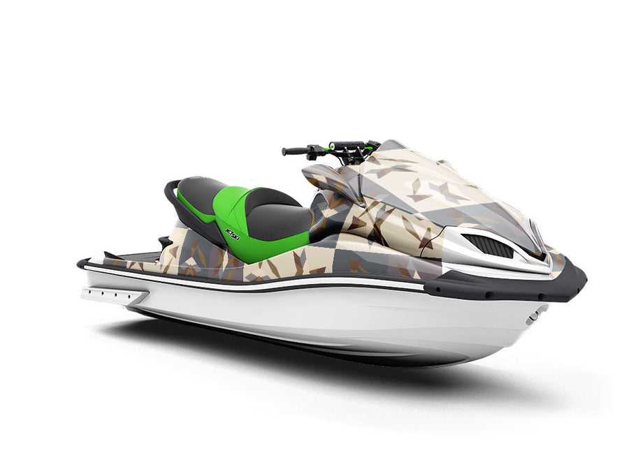 Tricky Foxes Mosaic Jet Ski Vinyl Customized Wrap