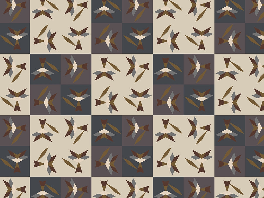 Tricky Foxes Mosaic Vinyl Wrap Pattern~Rwraps Series 914 Digitally Printed Vinyl Wrap~0
