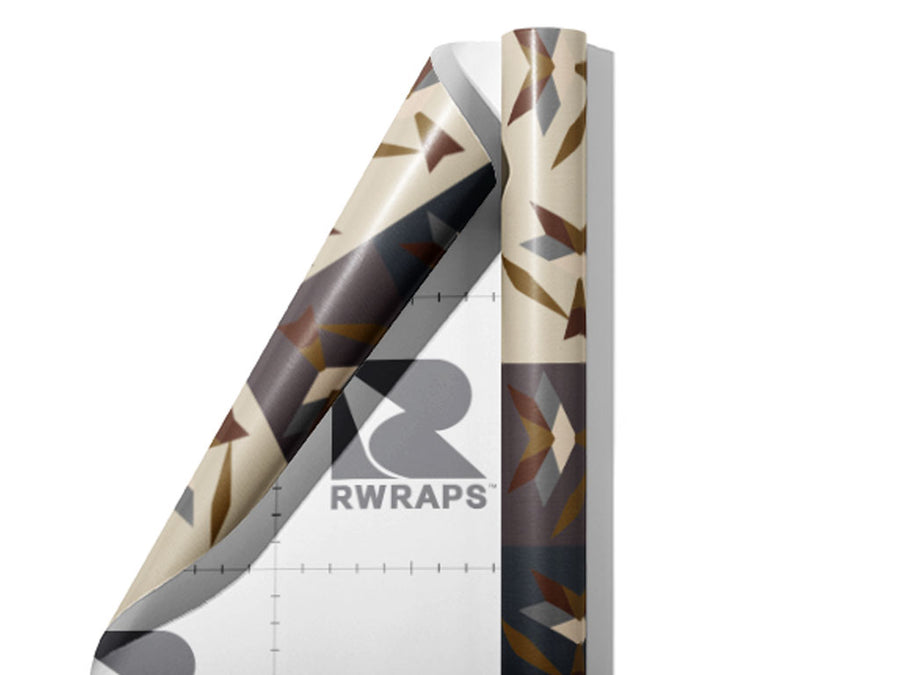 Tricky Foxes Mosaic Wrap Film Sheets~Rwraps Series 914 Tricky Foxes Mosaic Scrolled Sheet~3