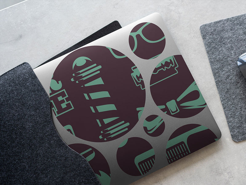 trim up barber shop DIY Laptop Stickers