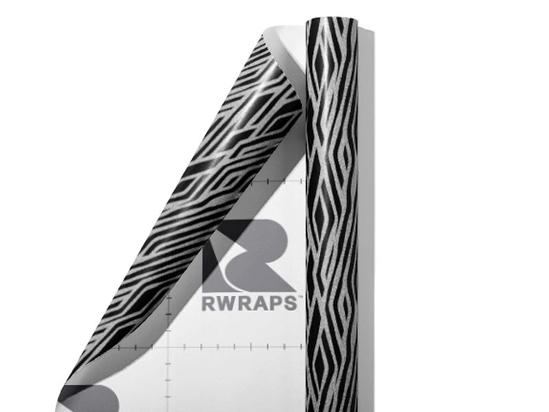 Tron Zebra Wrap Film Sheets~Rwraps Series 914 Tron Zebra Scrolled Sheet~5