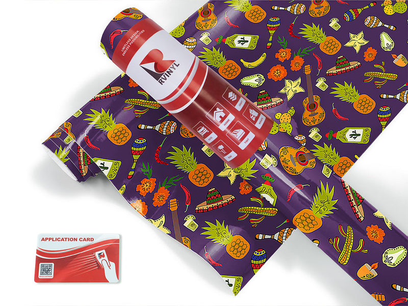 tropical celebrations day of the dead Craft Vinyl Roll