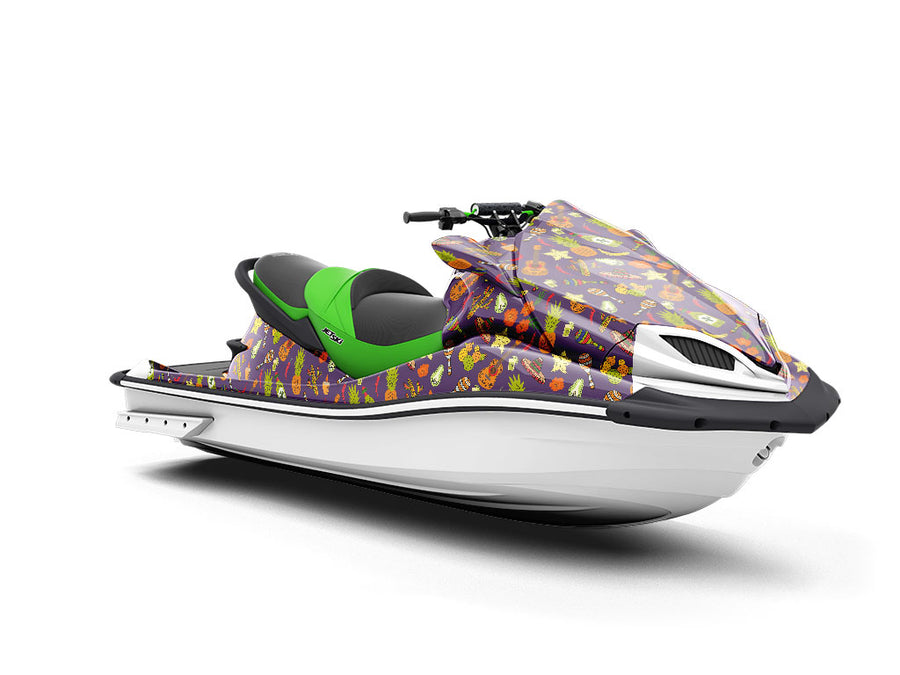 Tropical Celebrations Day of the Dead Jet Ski Vinyl Customized Wrap