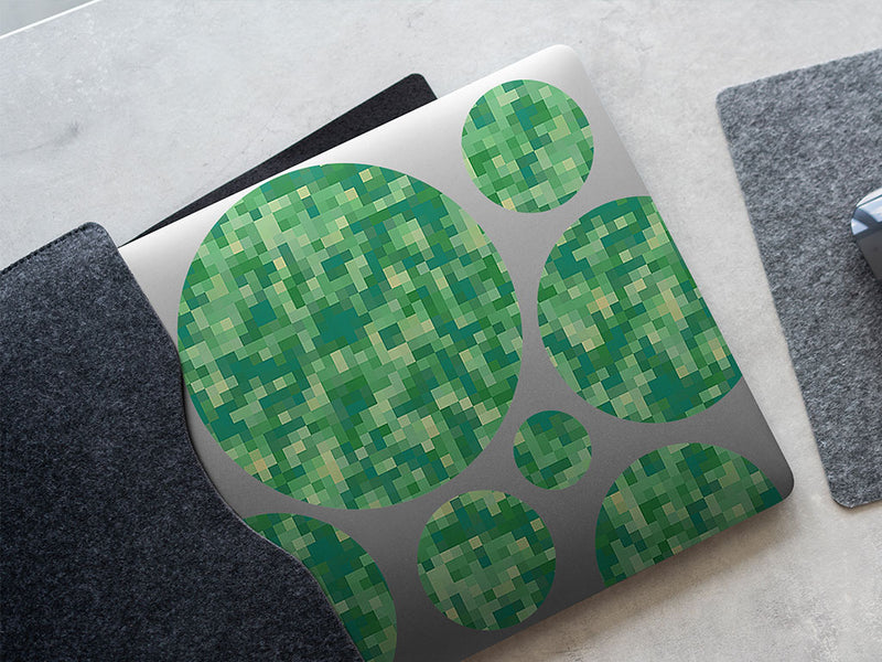 tropical rainforest pixel DIY Laptop Stickers