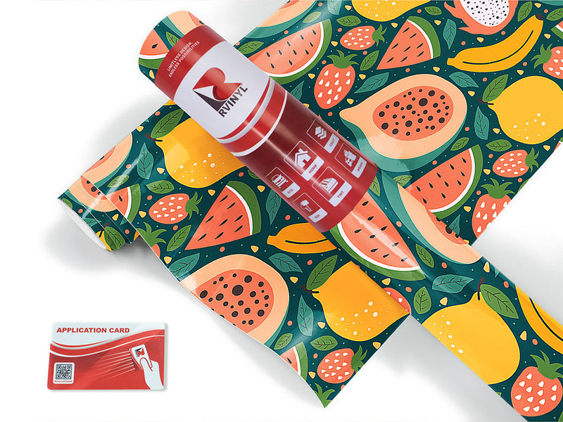 tropical tastes fruit Craft Vinyl Roll