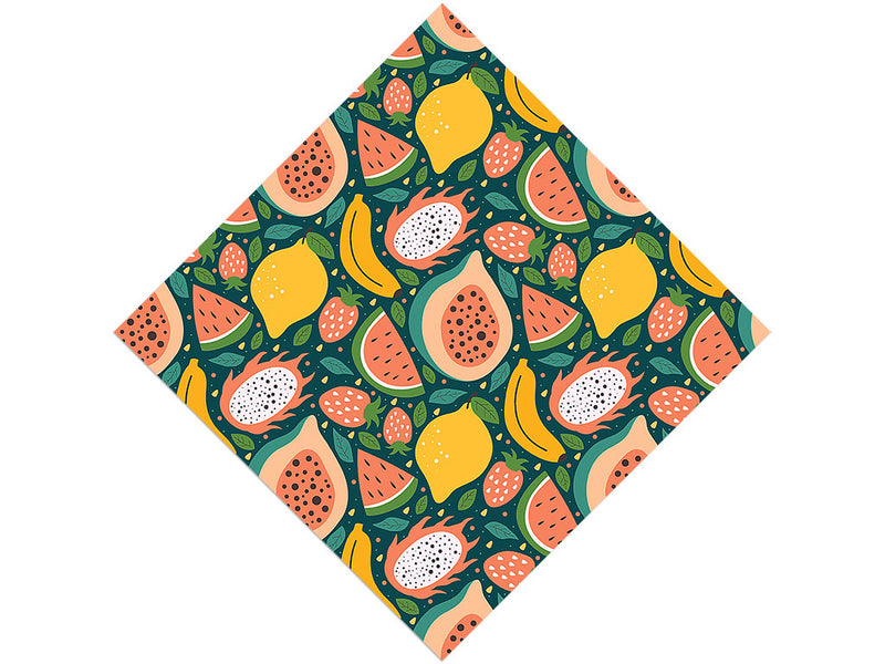 Tropical Tastes Fruit Vinyl Wrap Pattern