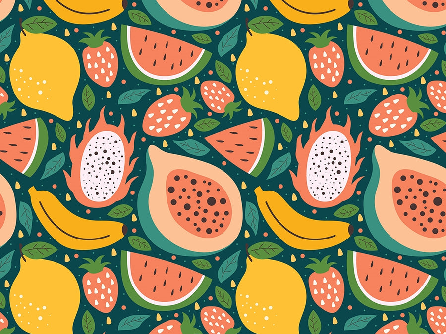 Tropical Tastes Fruit Vinyl Wrap Pattern~Rwraps Series 914 Digitally Printed Vinyl Wrap~0