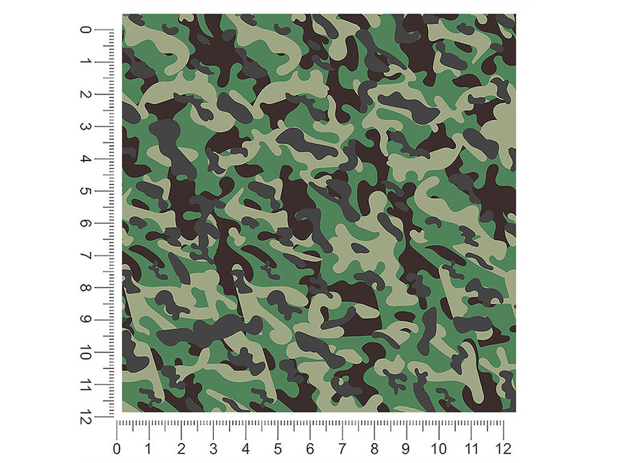 tropical thunder camouflage 1ft x 1ft Craft Sheets