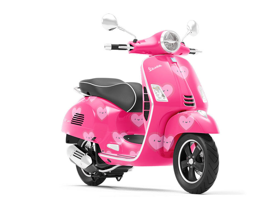 True Contentment Heart Vespa Scooter Wrap Film