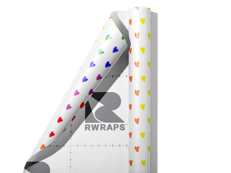 True Delight Heart Wrap Film Sheets~Rwraps Series 914 True Delight Heart Scrolled Sheet~3